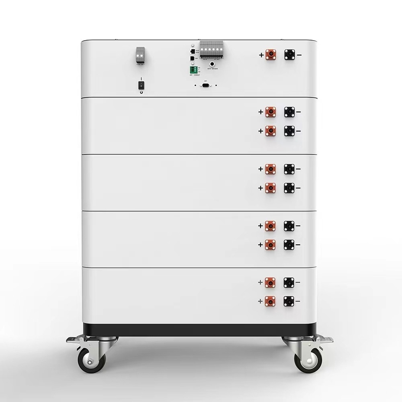 Sistema di accumulo domestico dell'energia solare Growatt modulare impilabile 51.2v 10kwh 20kwh 30kwh 50kwh Lifepo4