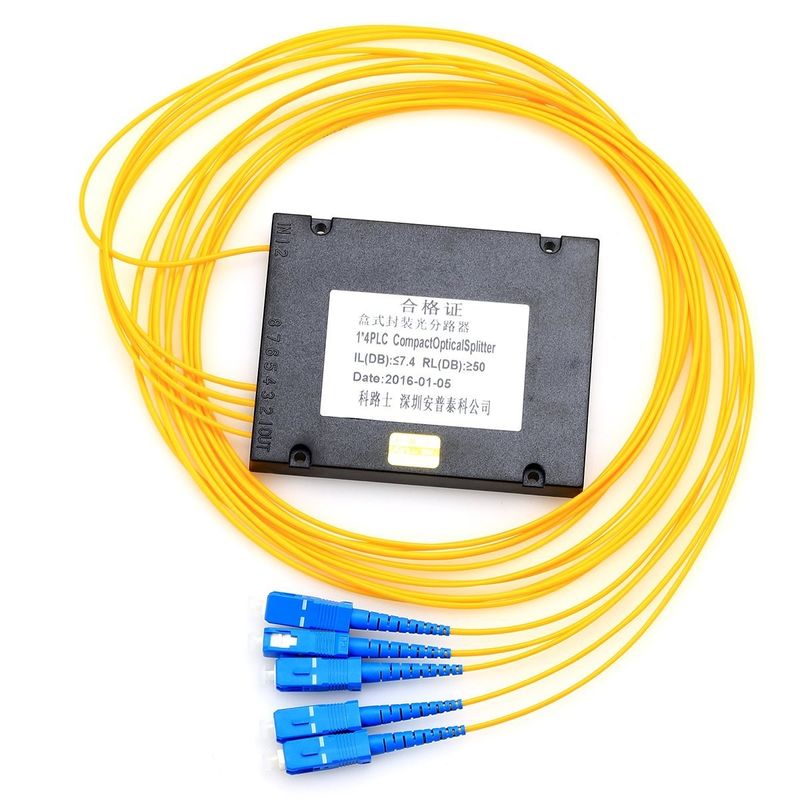 ABS di fibra ottica del separatore 1x8 dello SpA di FTTB FTTH SC/UPC a forma di scatola