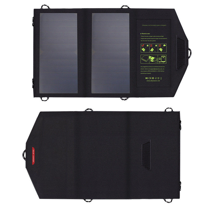 Caricatore solare piegante all'aperto 5V portatile 10W 300g del telefono cellulare del pannello di PV