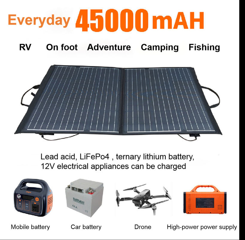 Piegatura doppia del portatile 2 di PV del caricatore solare impermeabile 100w 5V 2.1A USB del pannello