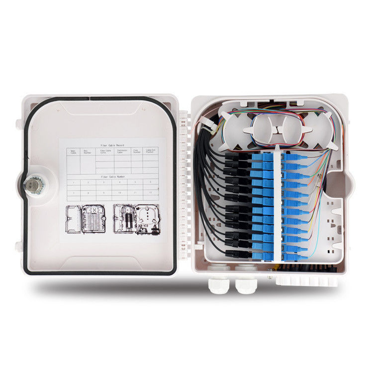 Scatola di distribuzione di fibra ottica del montaggio della parete 4core 12core 24core 48core 1.8KG