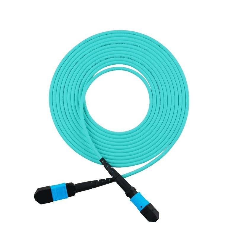 12 la treccia a fibra ottica femminile del cavo di toppa delle fibre MPO cabla 0.9mm 2.0mm 3.0mm