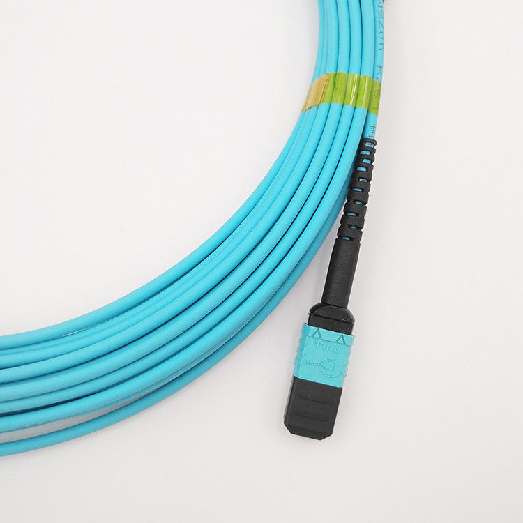 Hochiry MPO/tipo cavo delle fibre del cavo 12 tronco di MTP di toppa misto della fibra OM4 di B