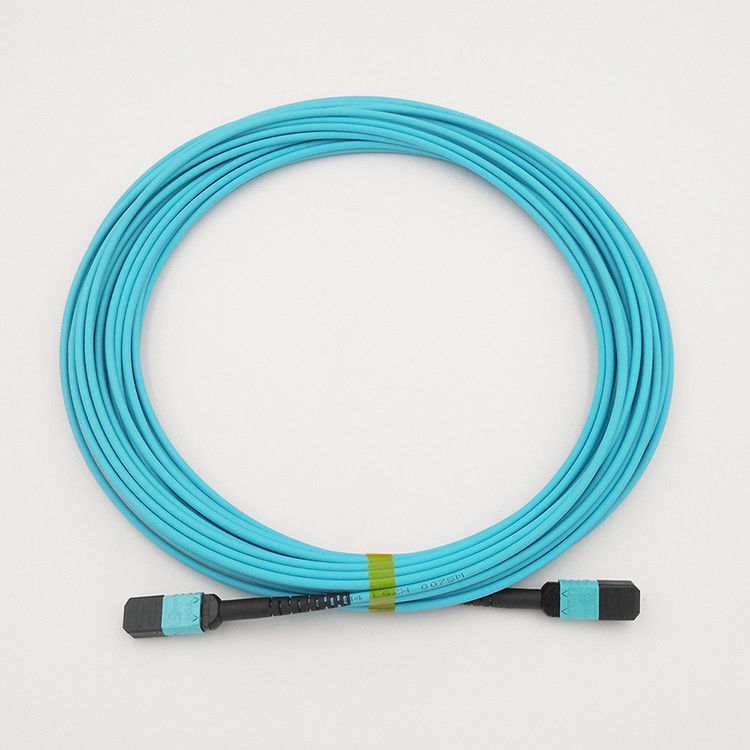 Hochiry MPO/tipo cavo delle fibre del cavo 12 tronco di MTP di toppa misto della fibra OM4 di B