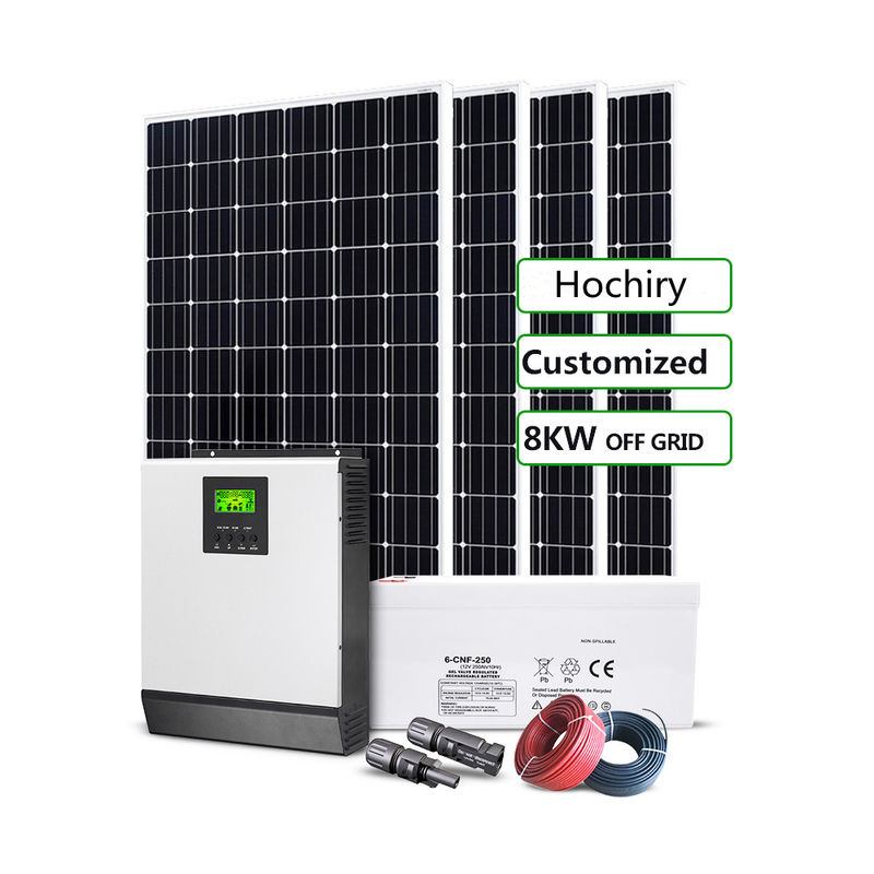 Fuori dal pannello solare di PV di immagazzinamento dell'energia a energia solare del sistema di griglia 10kW con vetro temperato