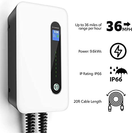 240V 9.6kW 40 stazione del caricatore del portatile EV del Livello 2 di amp con la spina