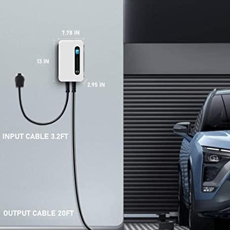 240V 9.6kW 40 stazione del caricatore del portatile EV del Livello 2 di amp con la spina