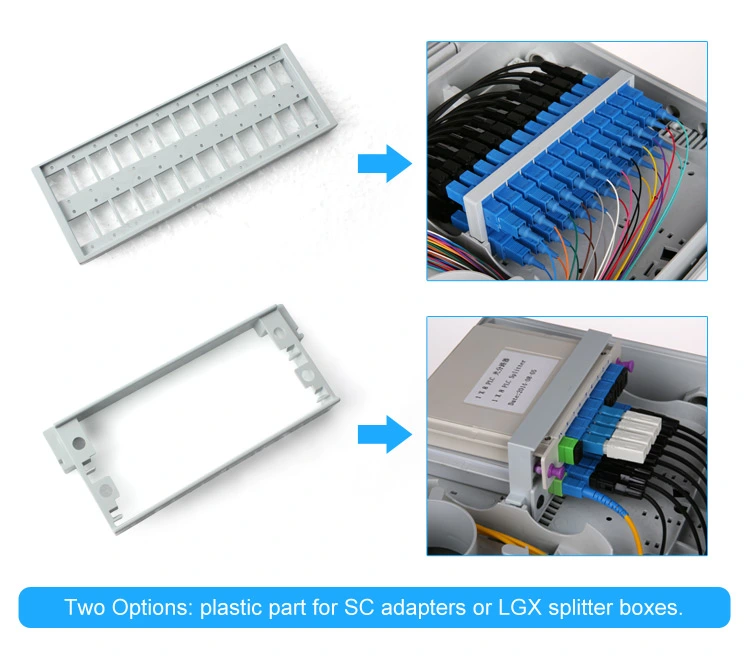 Scatola di distribuzione via cavo ottica a fibra ottica della scatola di distribuzione dell'attrezzatura a fibra ottica